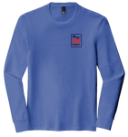 ADULT District Made Perfect Tri-Blend Long Sleeved T-shirt in Royal Frost anniversary version - The Best Bagel for 50 years