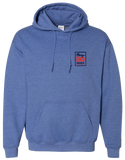 Employee ADULT Gildan Hoodie Pullover in Heather Sport Royal Blue anniversary version